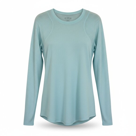 Lululemon Long Sleeve Green Stripe Diamond Sheer Pullover XS Sheer Top - Picture 1 of 5